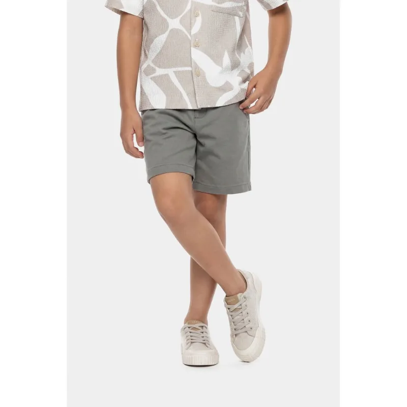 Bermuda Chino Infantil Color Confort Verde - 10