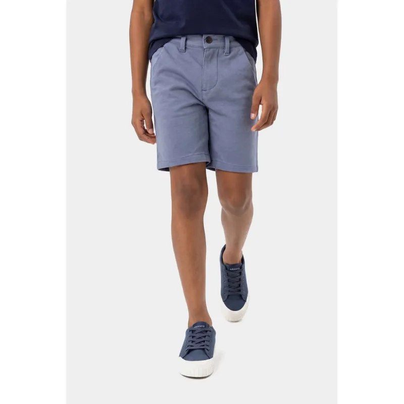 Bermuda Chino Infantil Color Confort Azul Indigo - 2