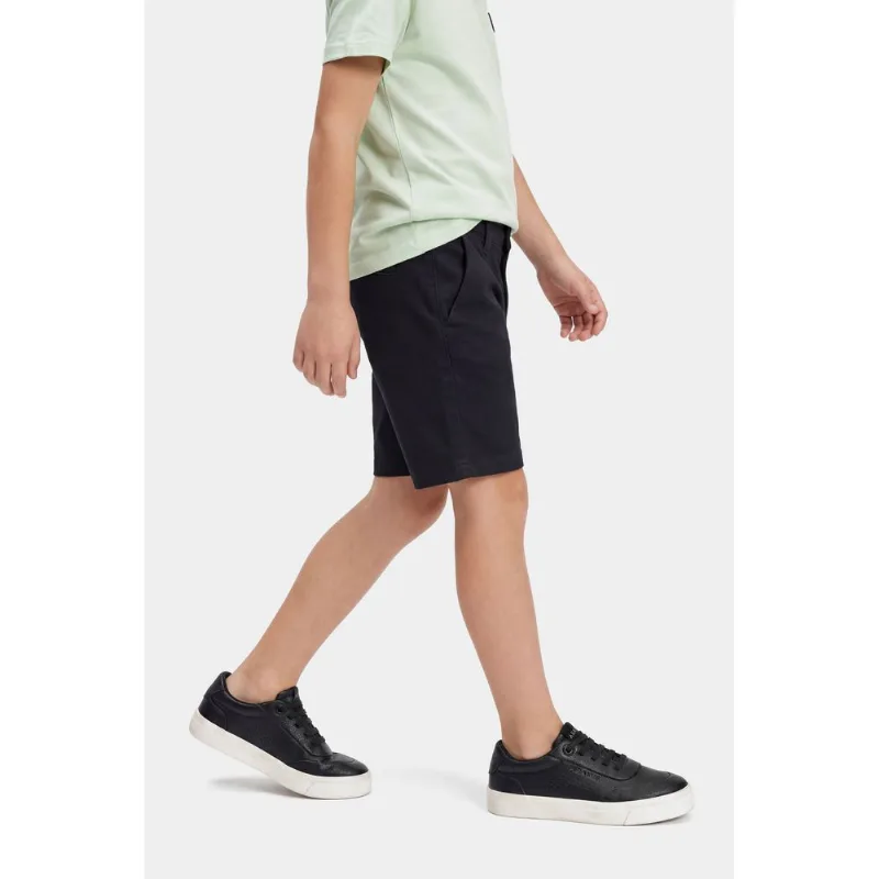 Bermuda Chino Infantil Color Confort Preto - 8