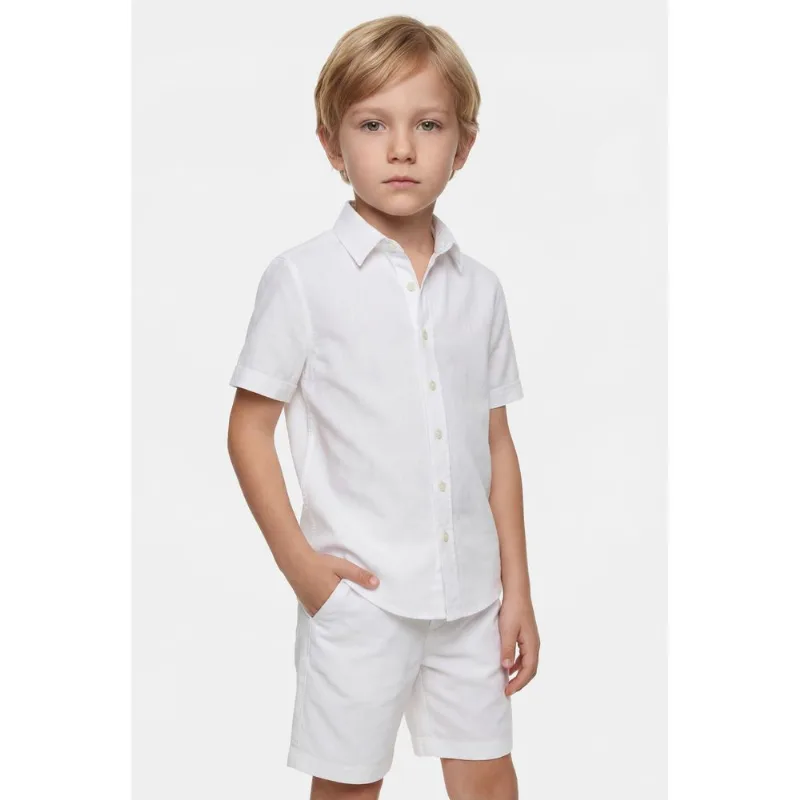Camisa Manga Curta Infantil Flamê Bosco Branco - 8