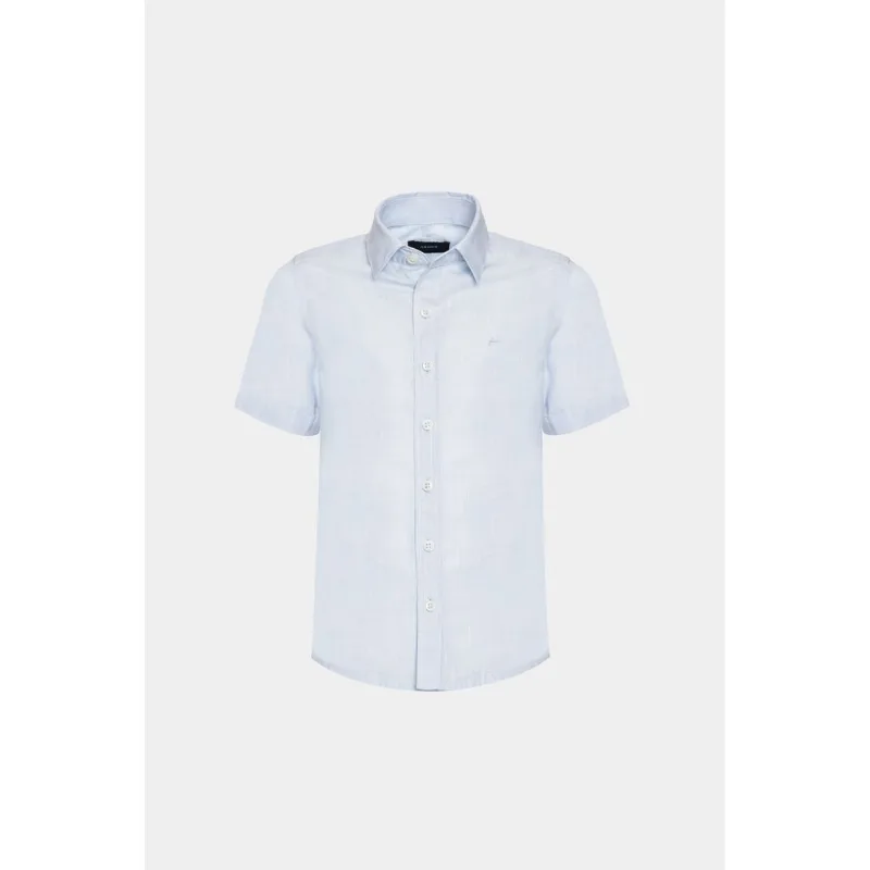 Camisa Manga Curta Infantil Flamê Bosco Azul Bebe - Não Ativar Mostruário - PP