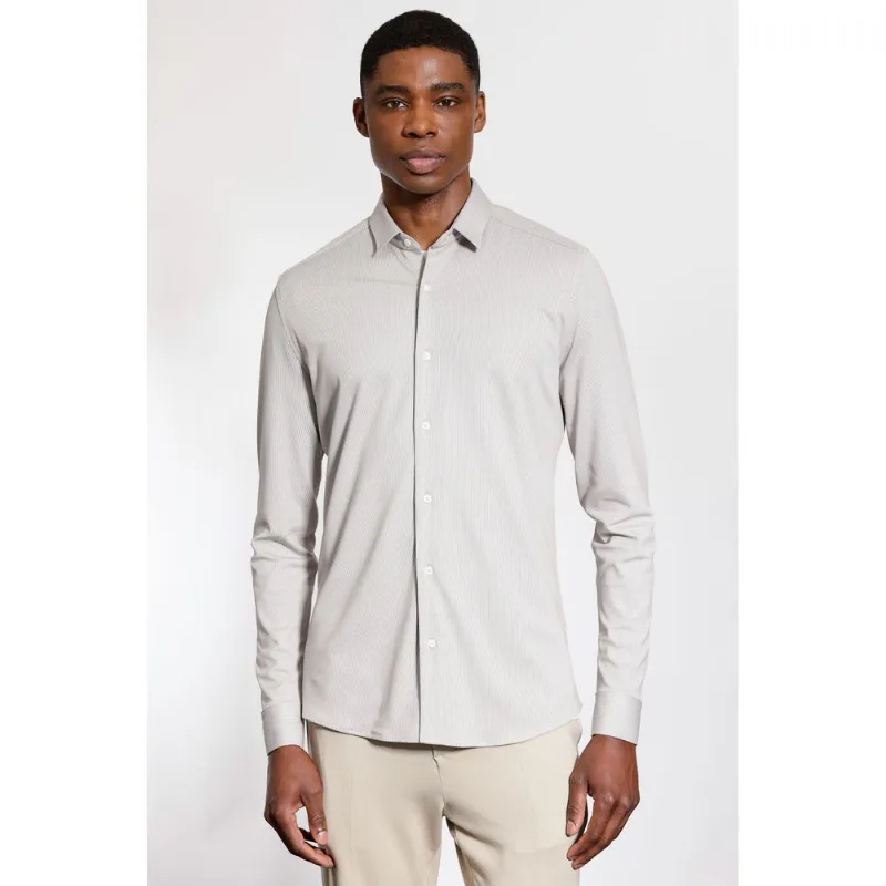 Camisa Manga Longa Malha Texturizada Flex Castor - G