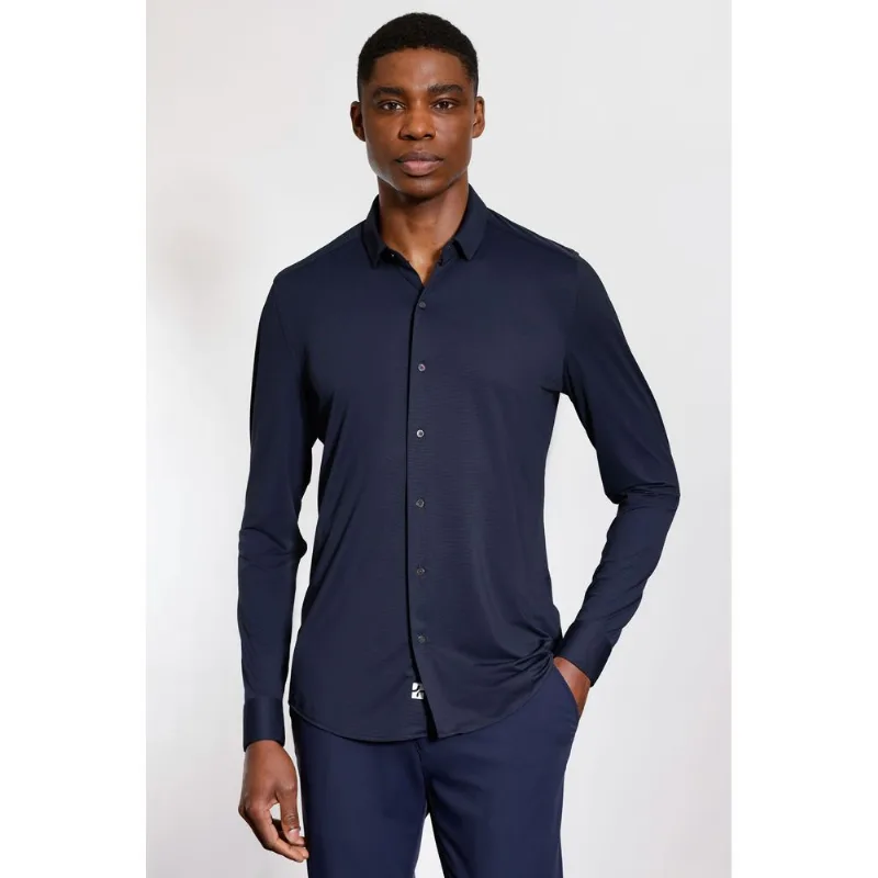 Camisa Manga Longa Oxford Breeze Marinho - M