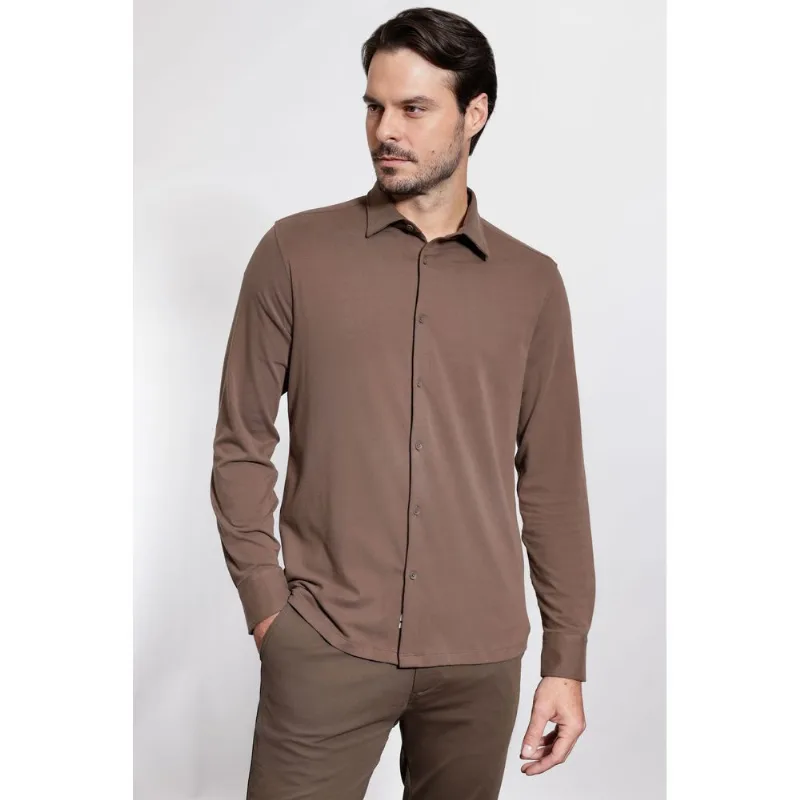 Camisa Manga Longa Urban Velvet Ocre - G