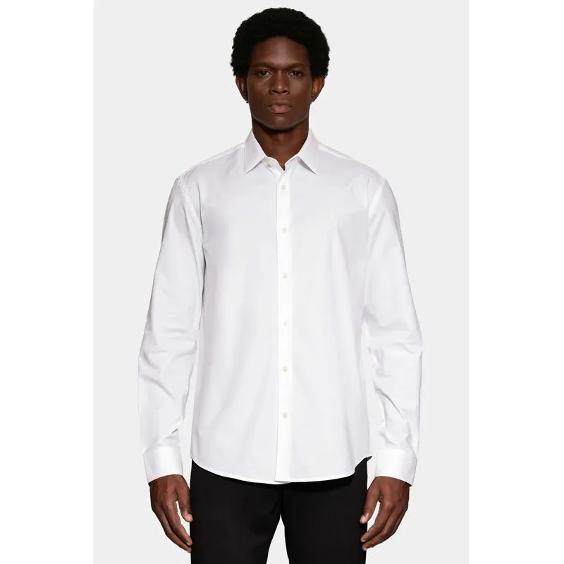 Camisa Regular Algodão Egípcio Fio 50 Branco - P