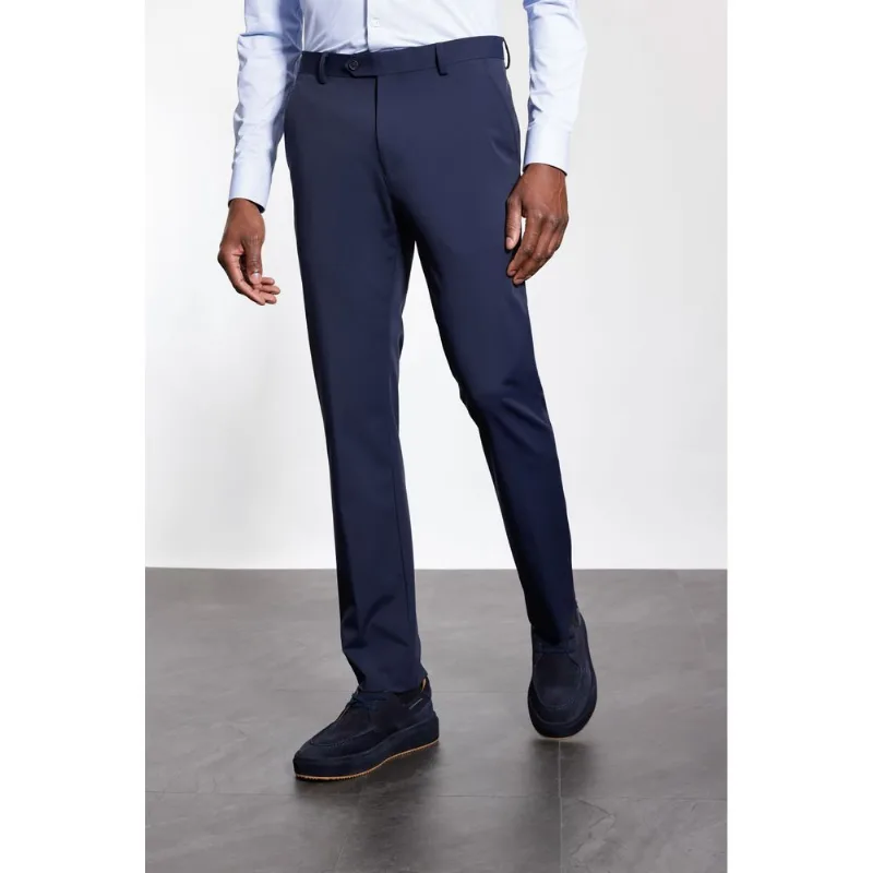 Calça Alfaiataria Tech Flex Slim Marinho Escuro - 56