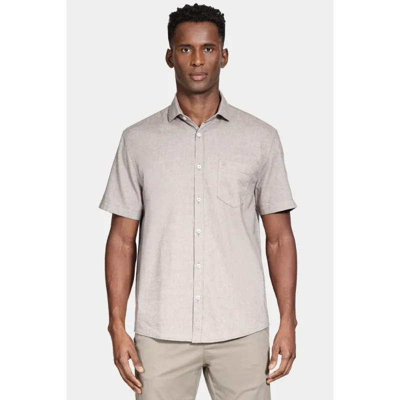 Camisa Manga Curta Algodão Natural - XGG