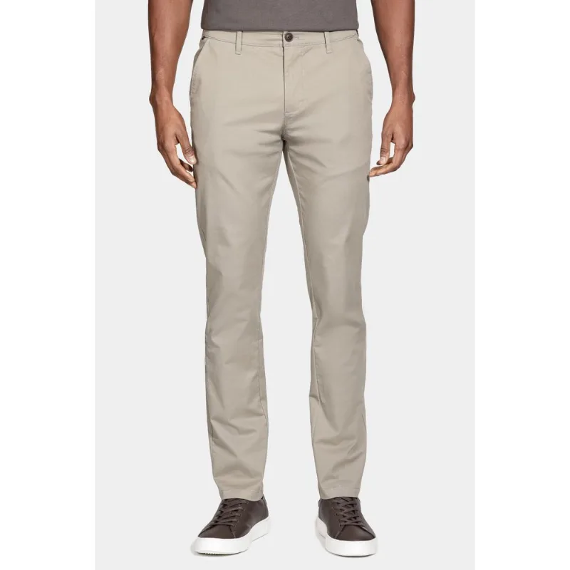 Calça Chino Algodão Premium Básica Cinza Rato - 40