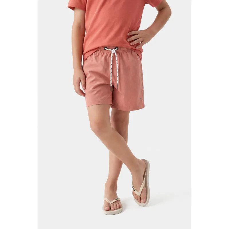 Short Infantil Mescla Color Elástico Laranja - 10