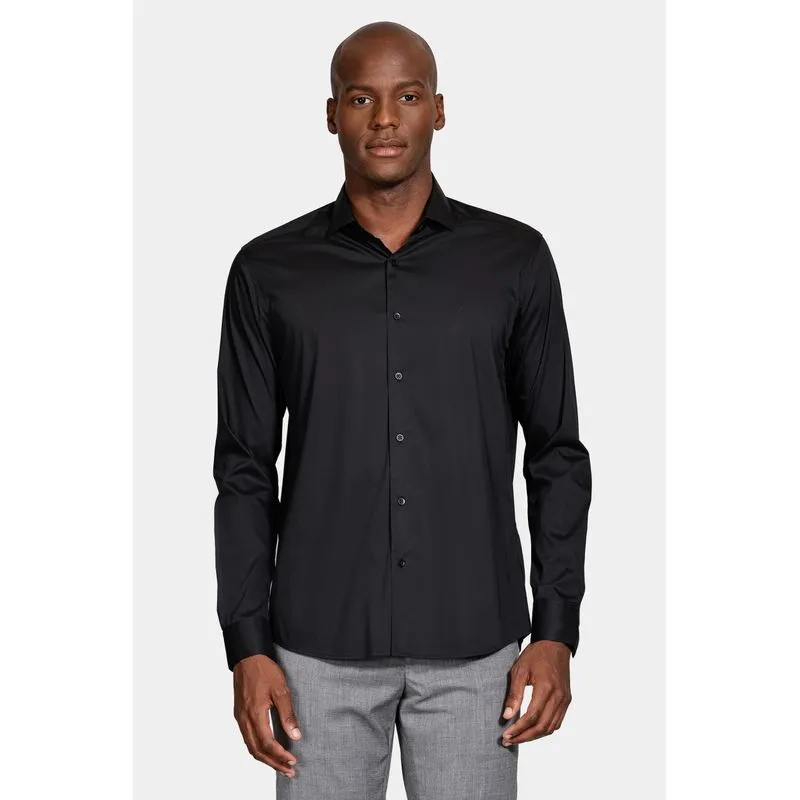 Camisa Manga Longa Tech Cotton Blend Preto - M