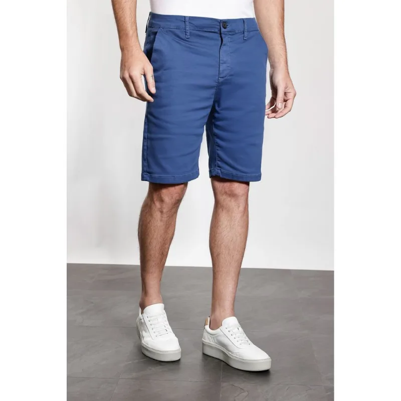 Bermuda Chino Color Antiodor Azul Indigo - 44