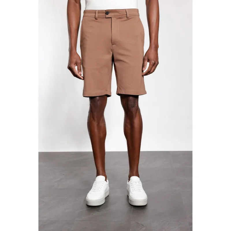 Bermuda Malha Chino Viscose Com Bolsos Charuto - 48