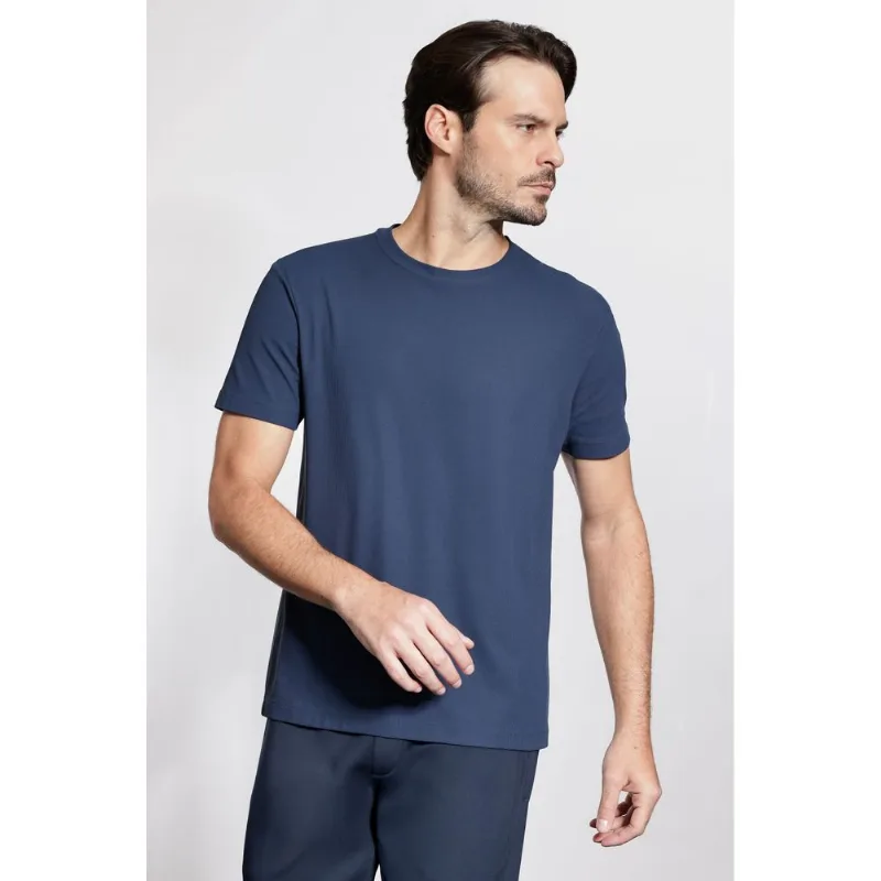 Camiseta Manga Curta Piquet Everyday Marinho - GG
