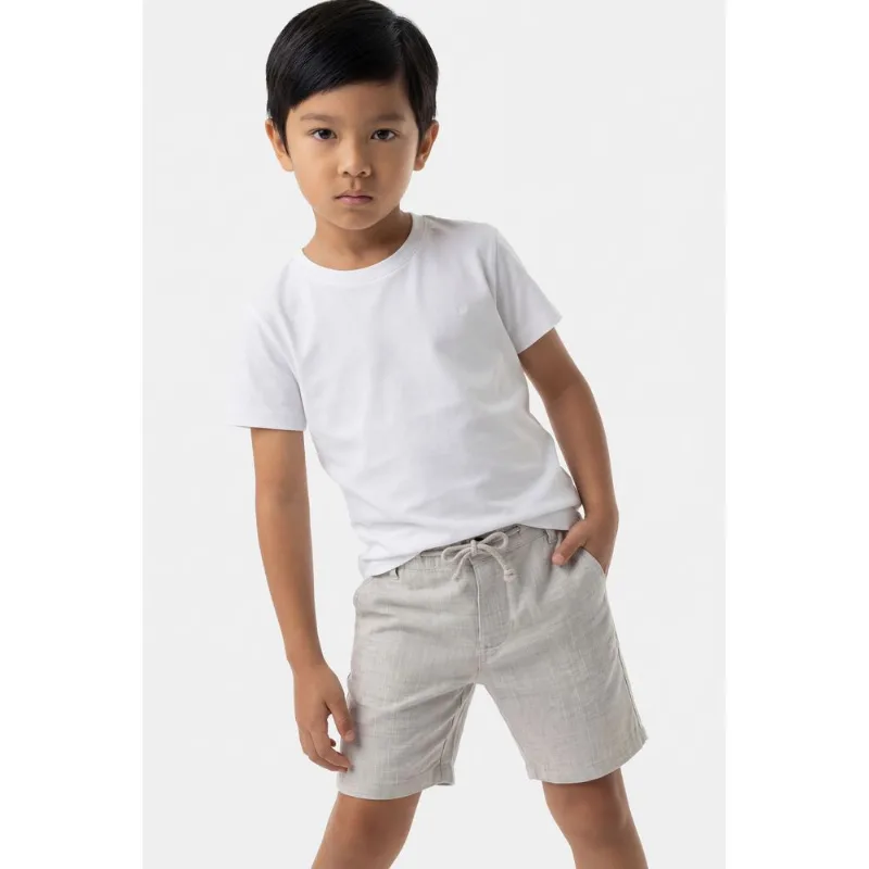 Camiseta Manga Curta Infantil Básica Branco - 8