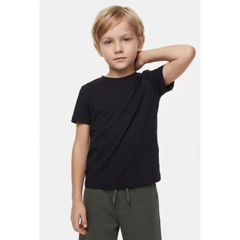 Camiseta Manga Curta Infantil Básica Preto - 10