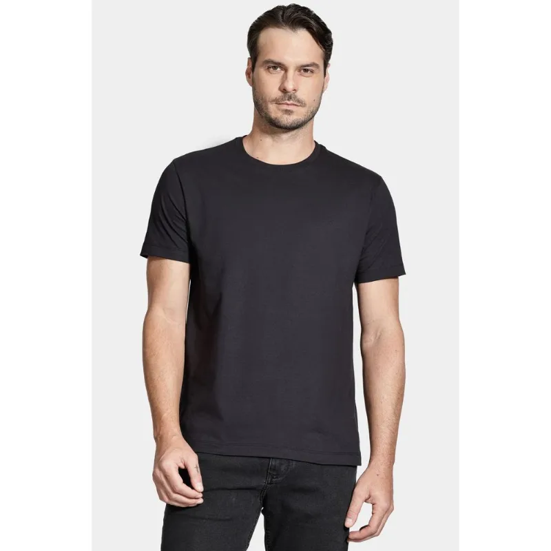 Camiseta Manga Curta Basica Preto - GG