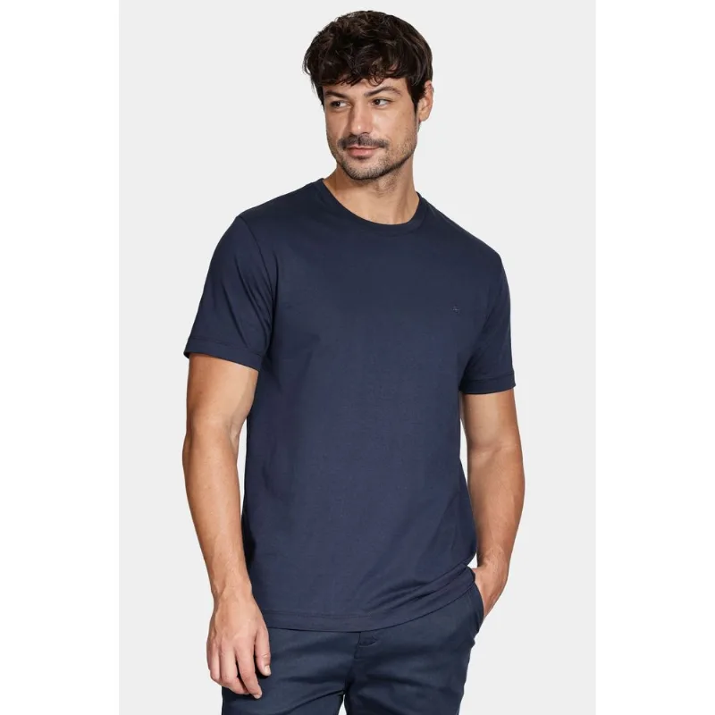 Camiseta Manga Curta Basica Marinho - XGG