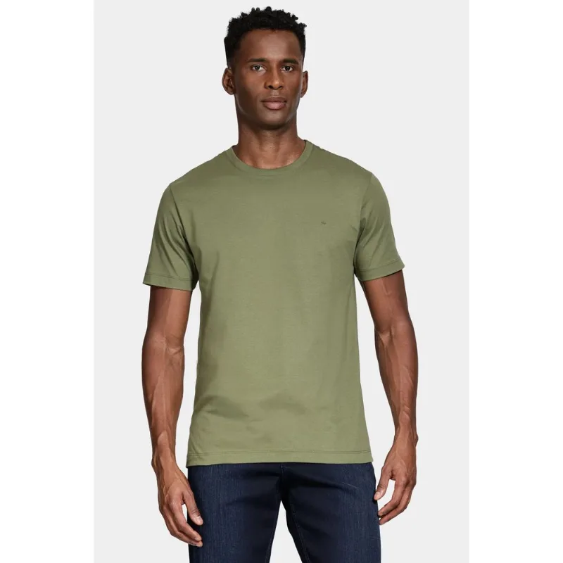Camiseta Manga Curta Basica Verde Militar - XGG