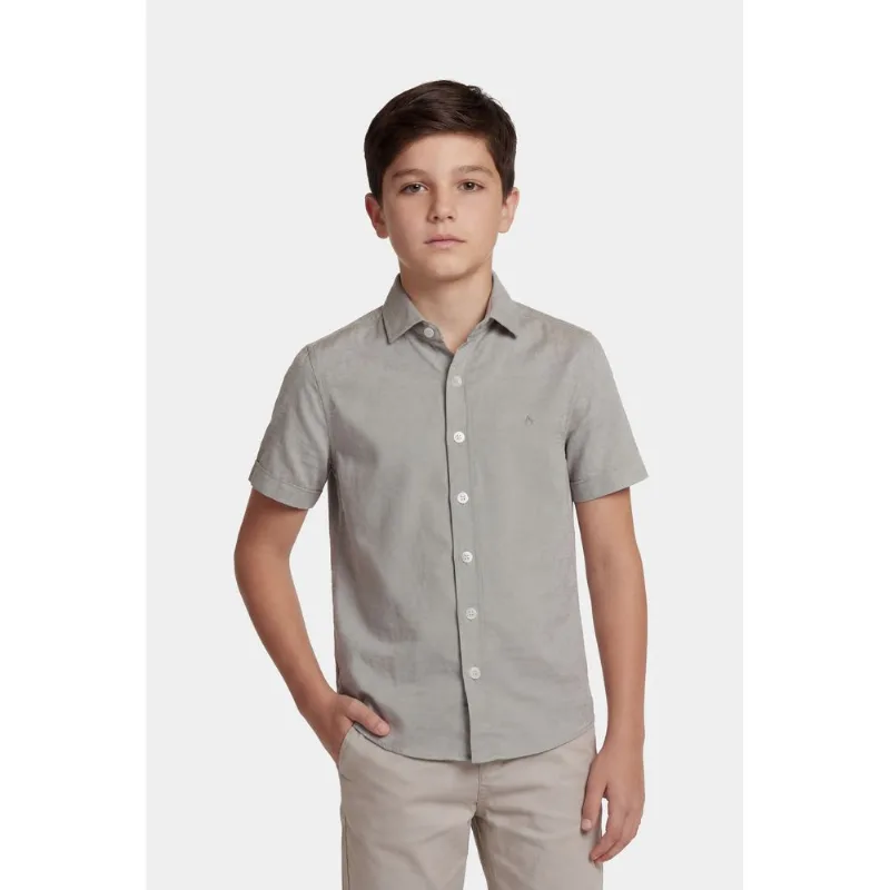 Camisa Manga Curta Regular Infantil Colors Natural - 8