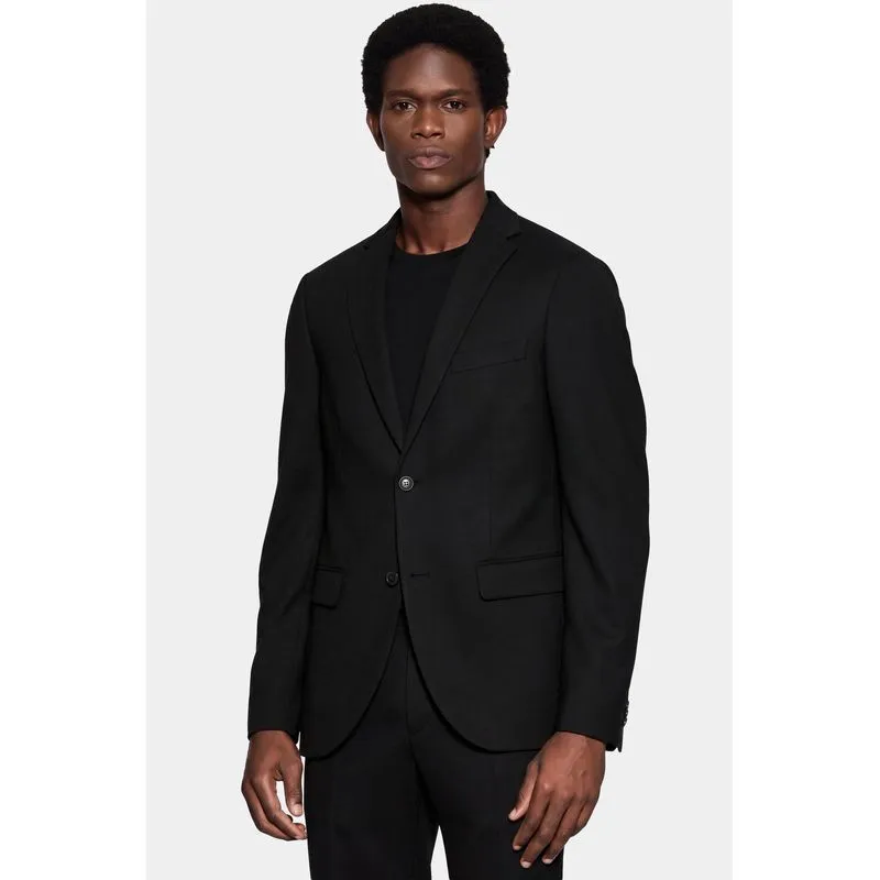 Paletó Piquet Soft Super Slim Preto - 56
