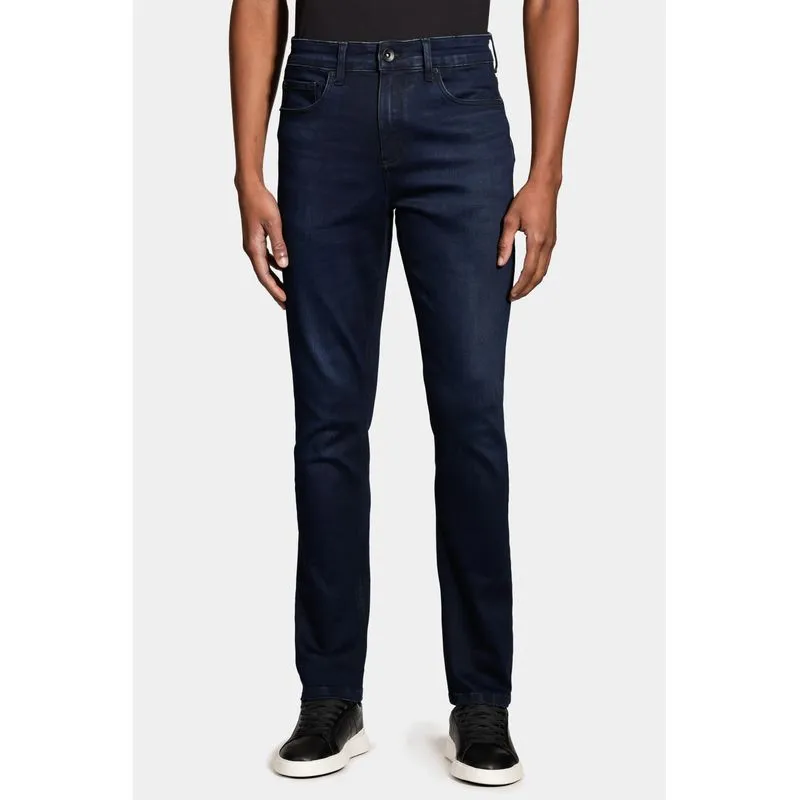 Calça Jeans Slim X-Treme Raw Azul Escuro - 42