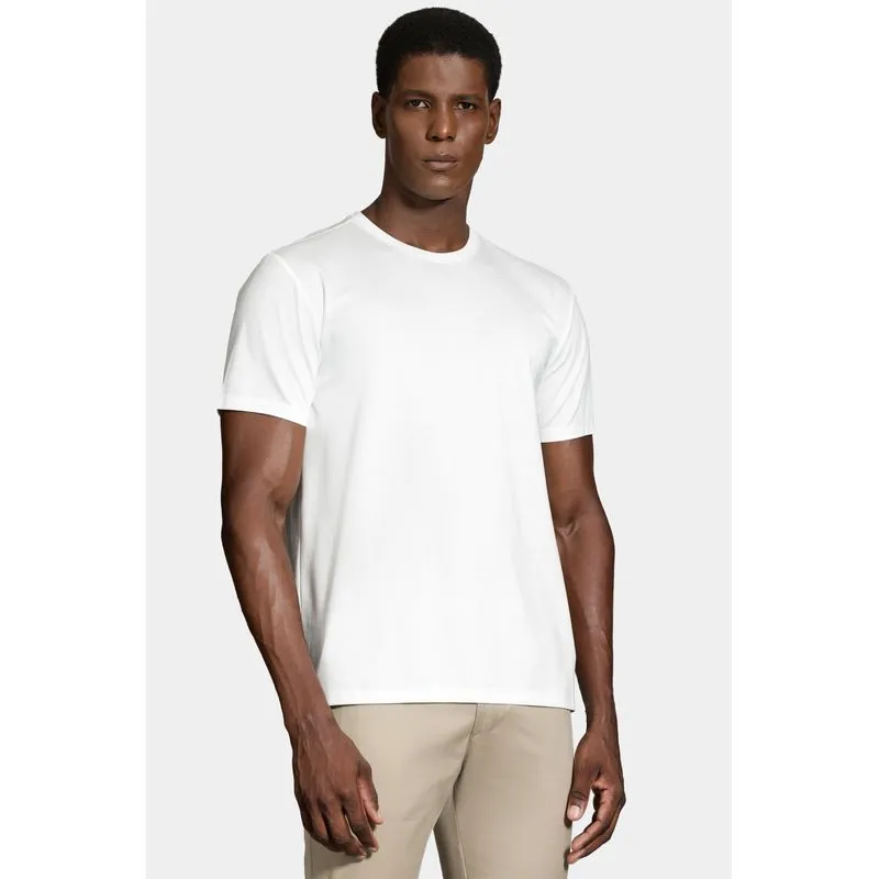 Camiseta Manga Curta A-70 Interlock Off White - XGG