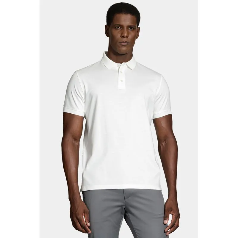 Polo Manga Curta A-70 Interlock Off White - GG