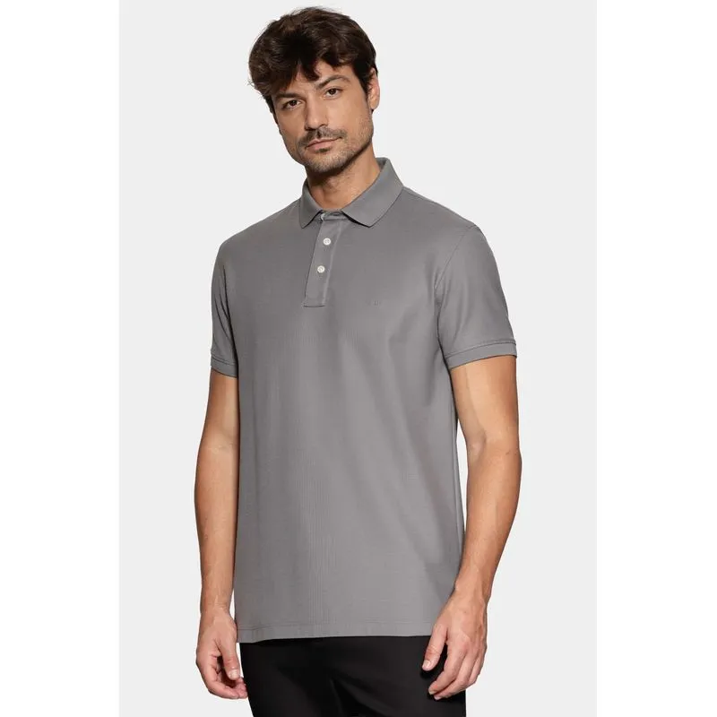 Polo Piquet Pima Resinado T-Shirt Chumbo 117 - XXG