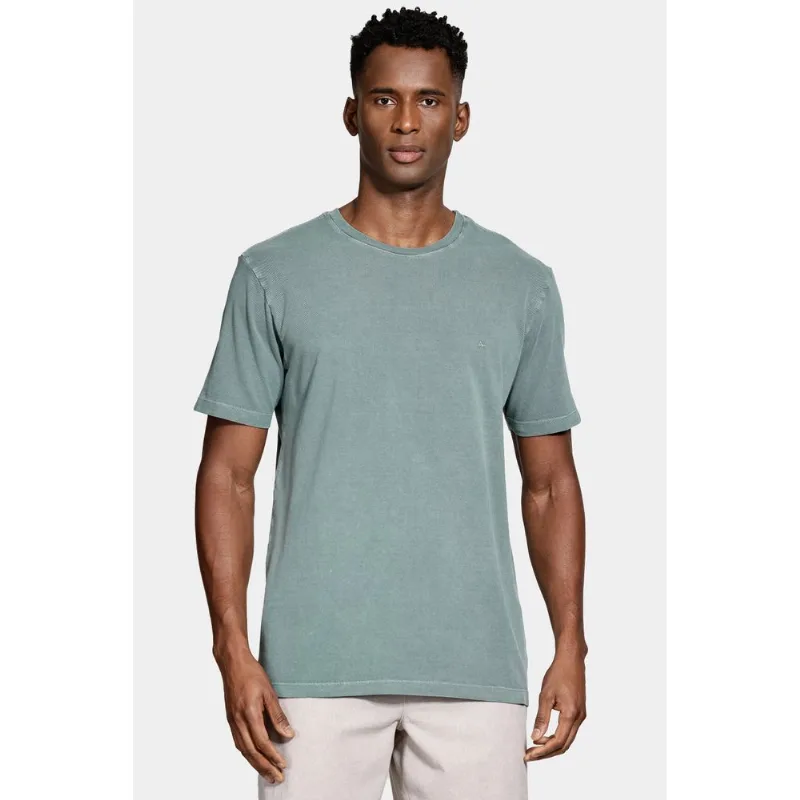 Camiseta Manga Curta Piquet Lavado Verde Bandeira - XXG