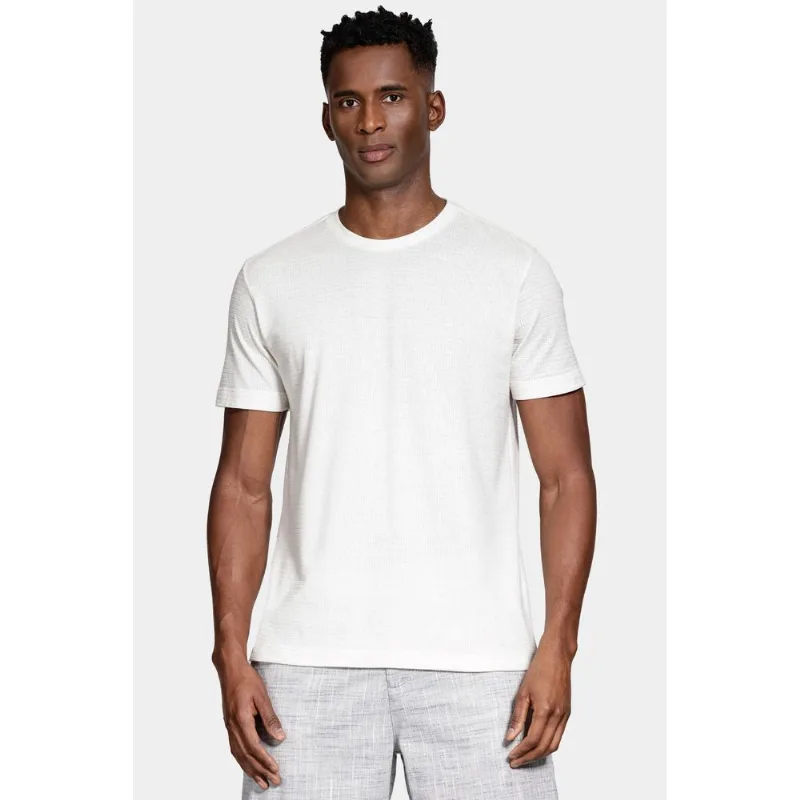 Camiseta Manga Curta Linho Natural - XXG
