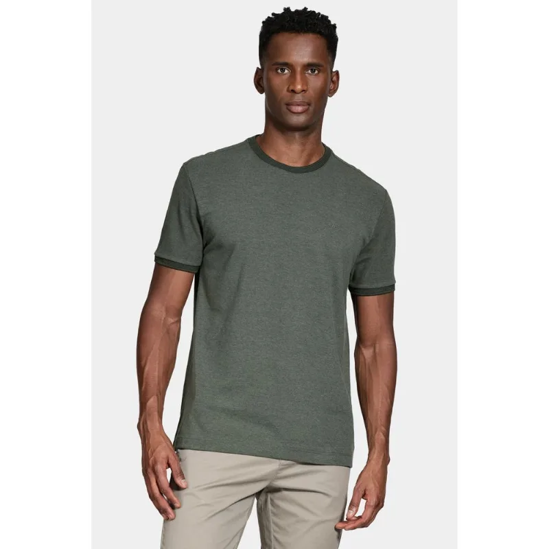 Camiseta Regular Manga Curta Verde Militar - XXG