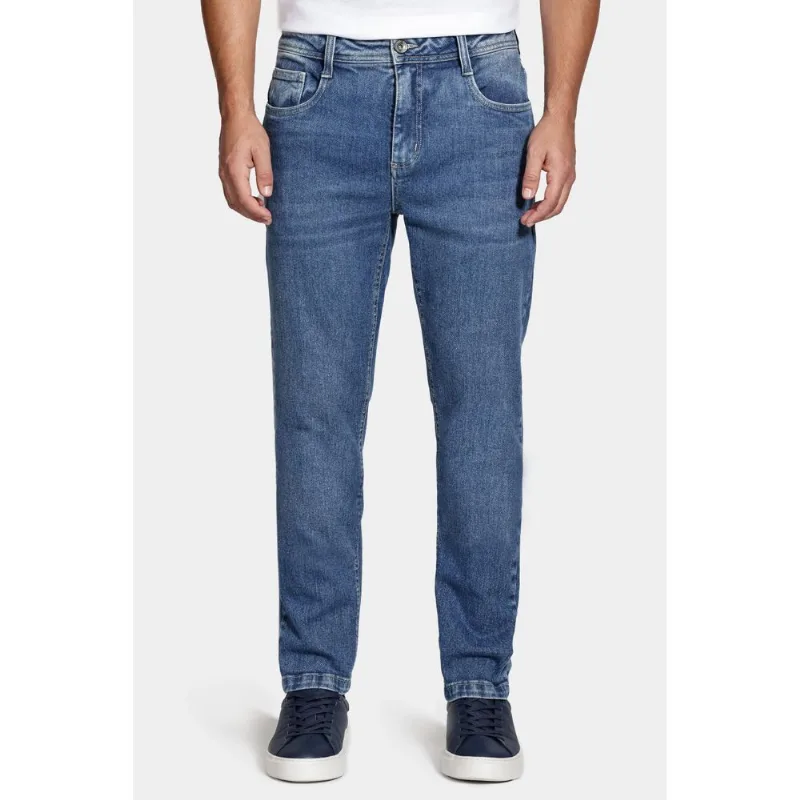 Calça Jeans Slim Azul Medio - 42