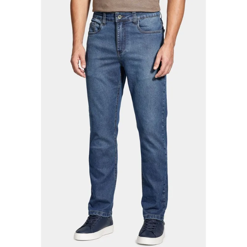 Calça Jeans Slim Azul Escuro Azul Escuro - 38