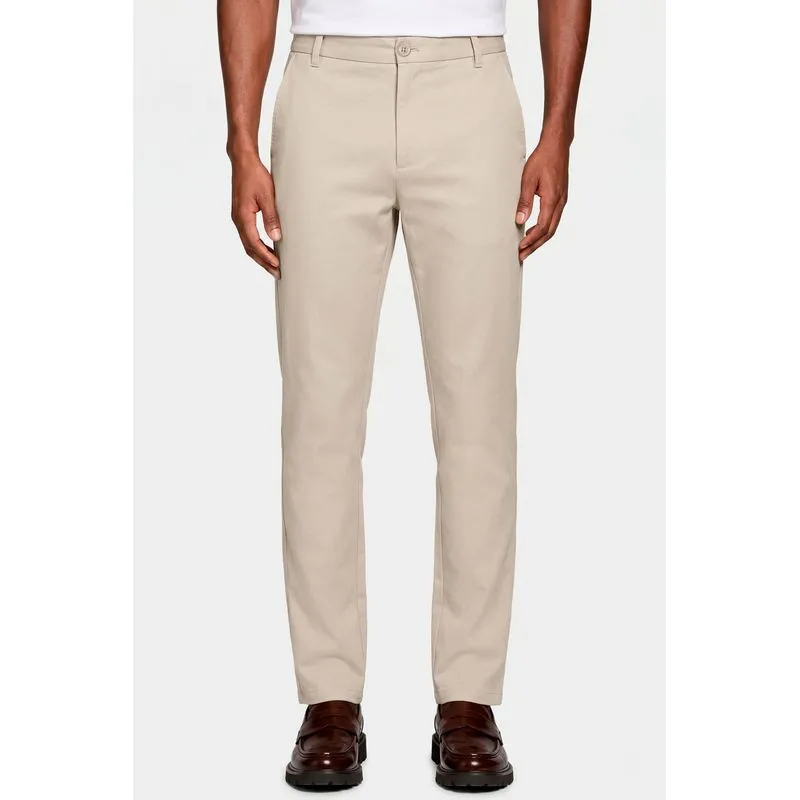 Calça Chino Clássica Slim Travel Areia - 50