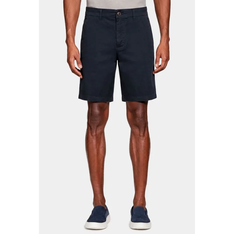 Bermuda Chino Casual em Sarja Navy - 50