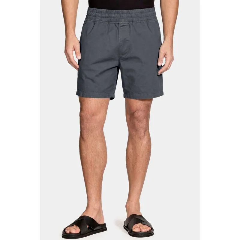 Shorts Elástico Color Sarjado Chumbo - G