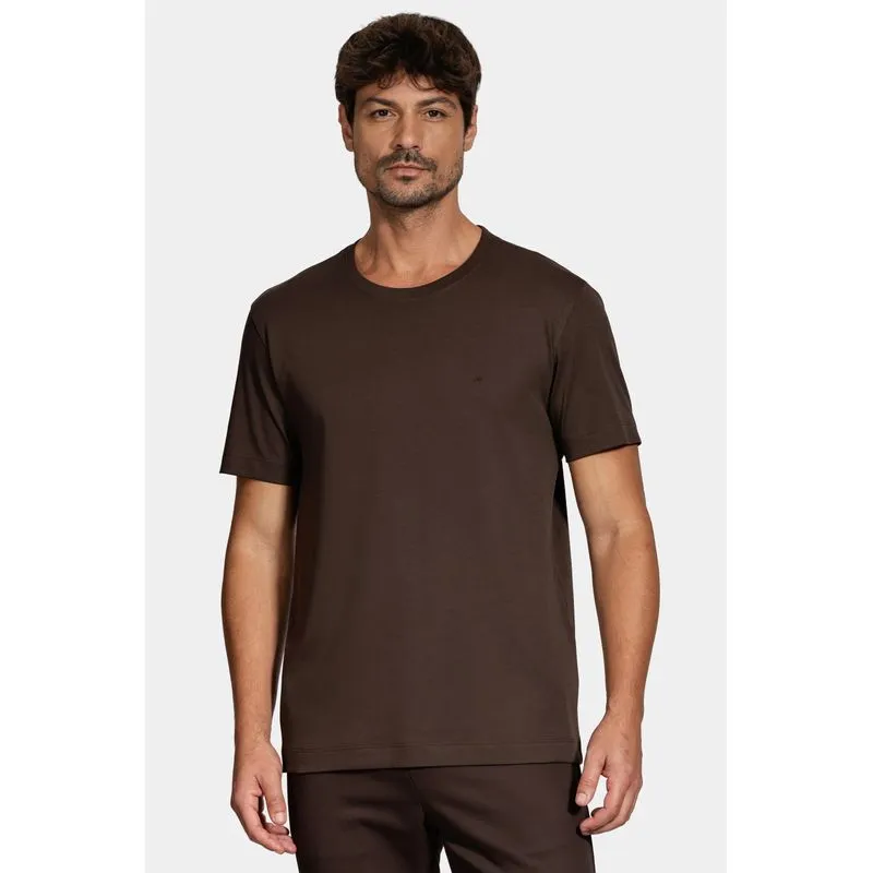Camiseta Manga Curta Interlock Pima Café 117 - P