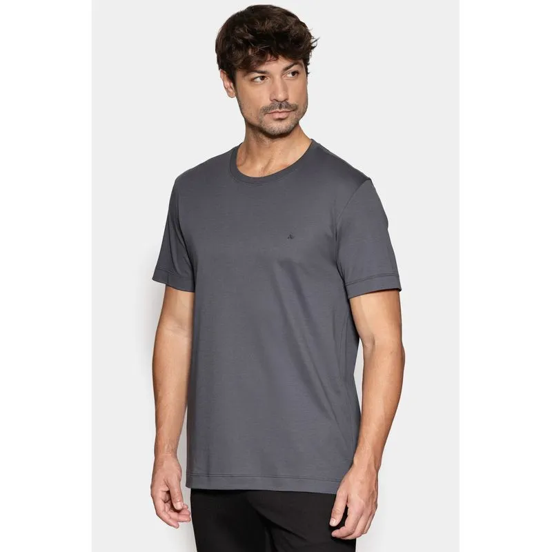 Camiseta Manga Curta Interlock Pima Antracite 117 - M