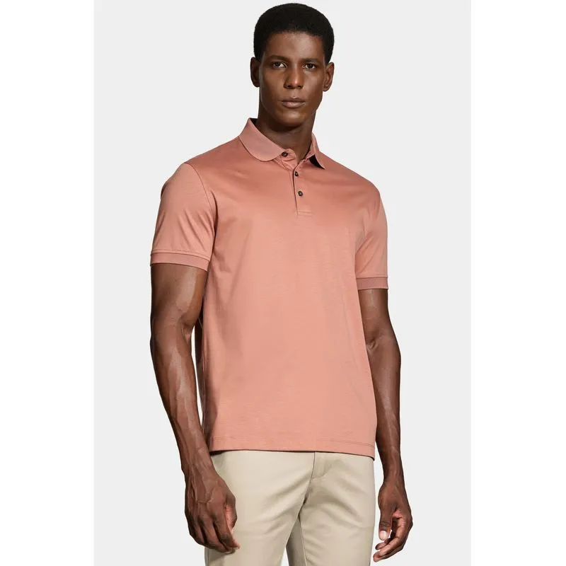 Polo Manga Curta Silk Blend Modal Ferrugem 117 - P