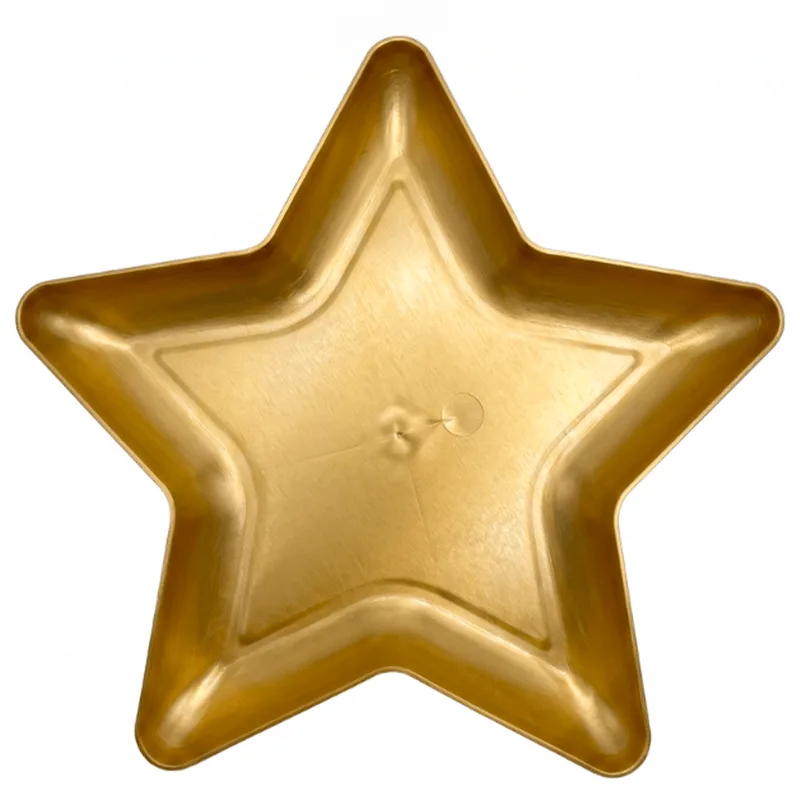 Bandeja Estrela Dourado 20,5cm LSC TOYS BANDEJA ESTRELA DOURADO 7313 LSC TOYS