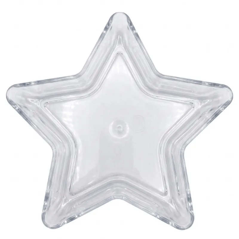 Bandeja Estrela Transparente 20,5cm LSC TOYS BANDEJA ESTRELA TRANSPARENTE 7314 LSC TOYS
