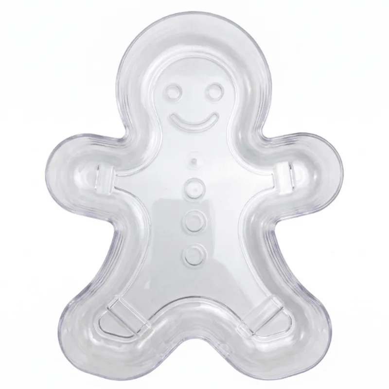 Bandeja Boneco de Gingerbread Transparente 21x17cm LSC TOYS BANDEJA BONECO GINGERBREAD TRANSPARENTE 7321 LSC TOYS