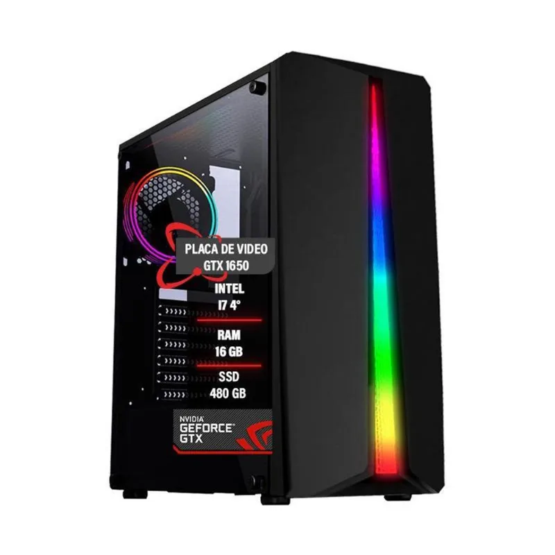 Pc Gamer I7 4º Gtx1650 4Gb 16Gb Ram Ssd 480Gb