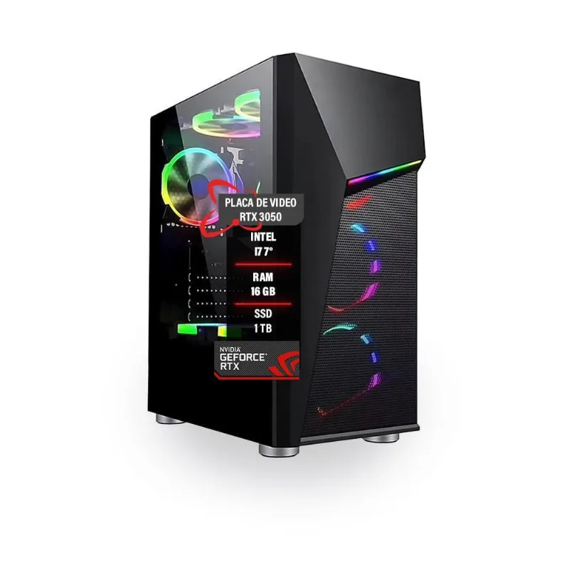 Pc Gamer Intel Core I7 7 Rtx 3050 16Gb Ram Ssd 1Tb
