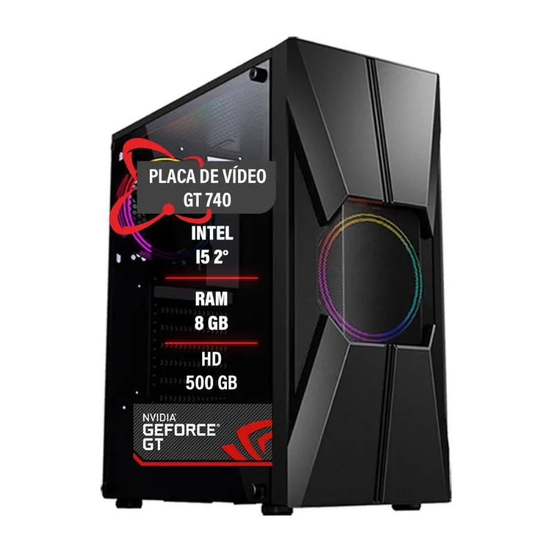 Pc Gamer Intel Core I5 2 Hd 500Gb Gt 740 Memória 8Gb Ddr3