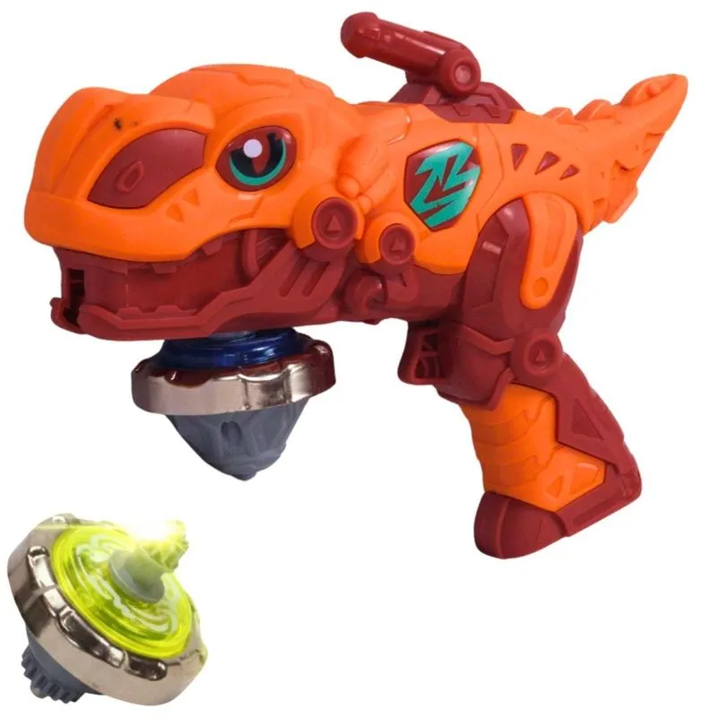 Batalha Suprema Lançador De Pião Dino Laranja - Castela