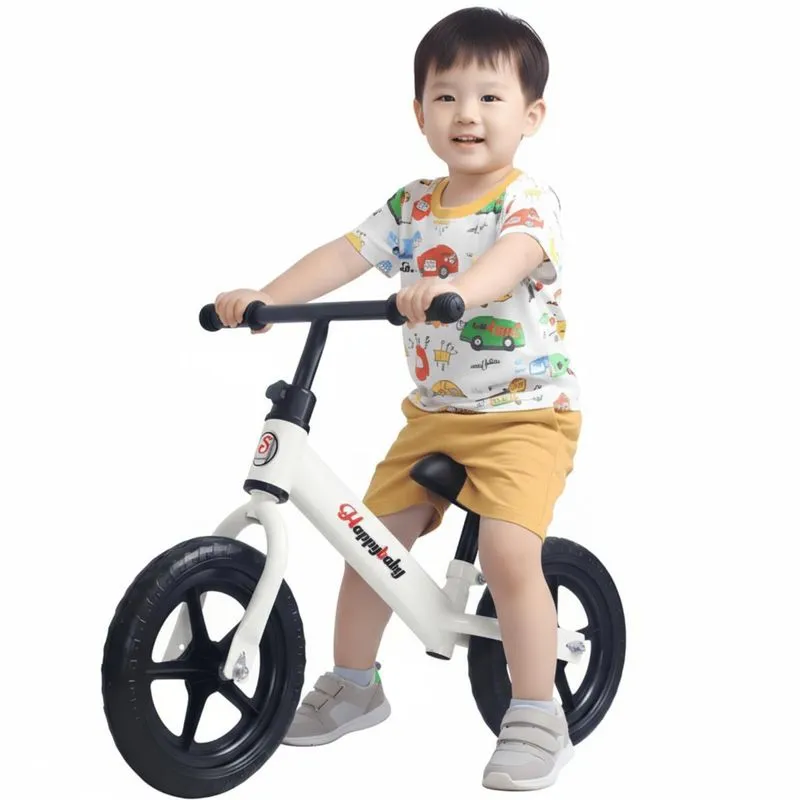 Bicicleta Sem Pedal Equilíbrio Infantil Branco - Castela