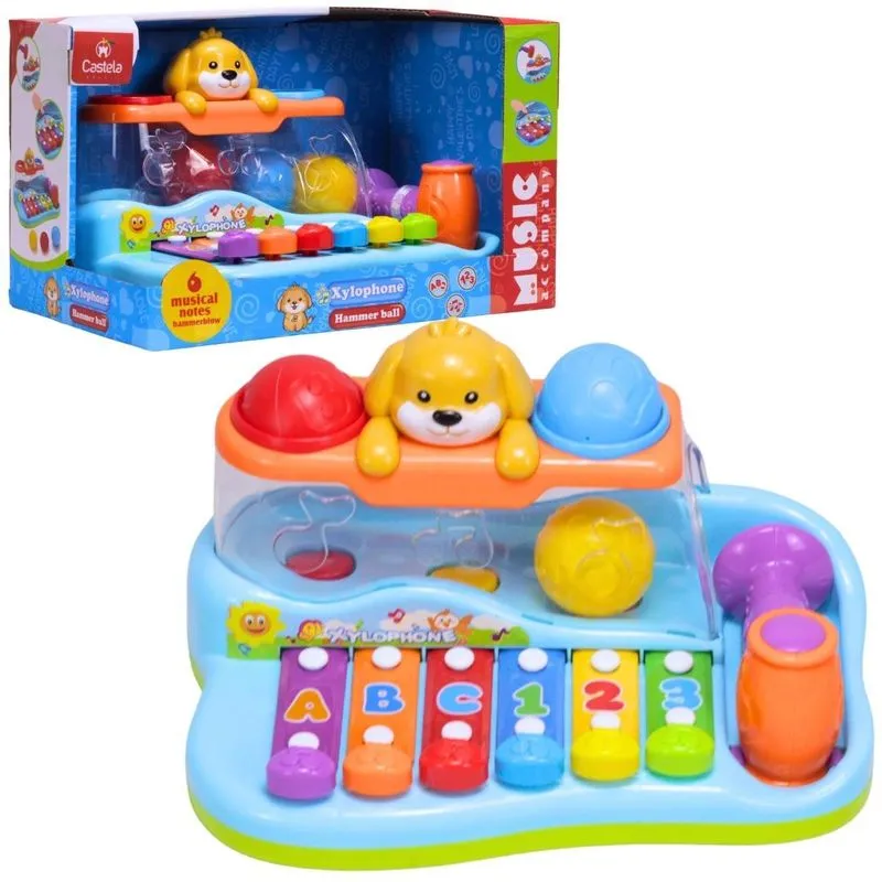 Brinquedo Xilofone Musical Cachorrinho Divertido - Castela
