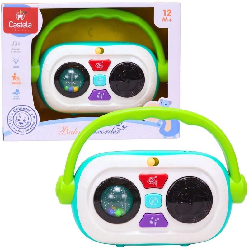 Brinquedo Radio Musical Com Luz E Som Verde - Castela