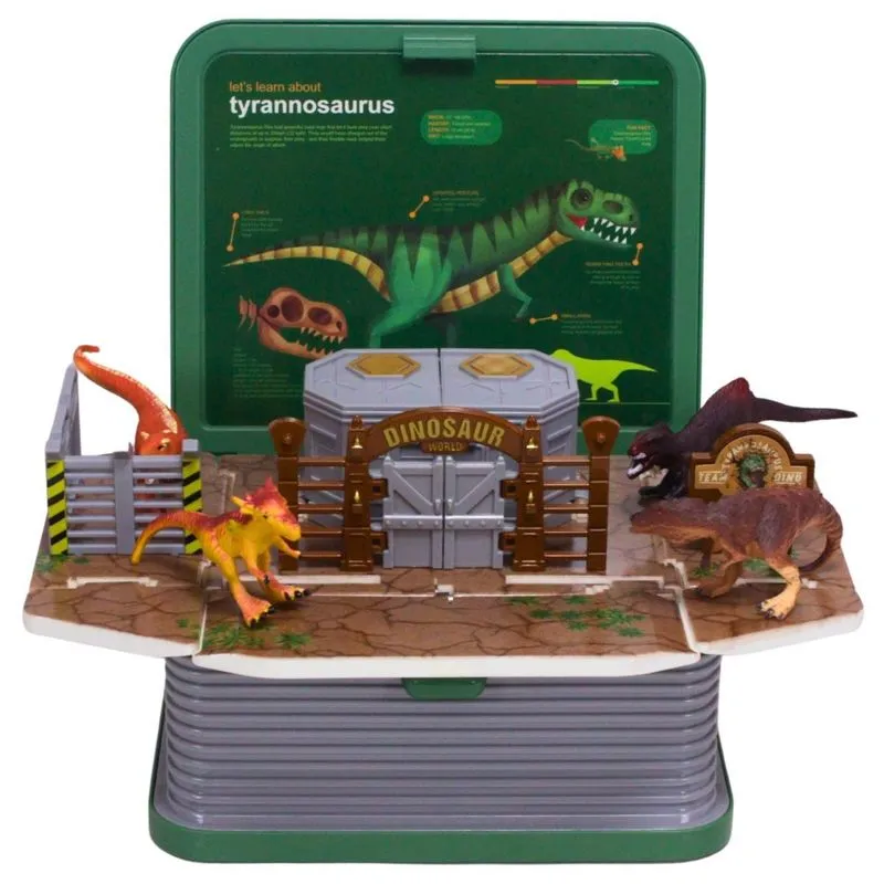 Brinquedo Infantil Livro 3d Com 4 Dinossauros Sortidos